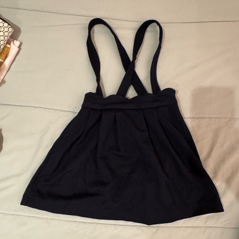 Jacadi Navy Pleated Jumper Dress